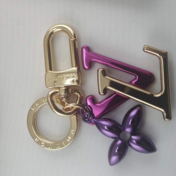 Louis Vuitton Gold and Purple Key Holder - Picture 3 of 5